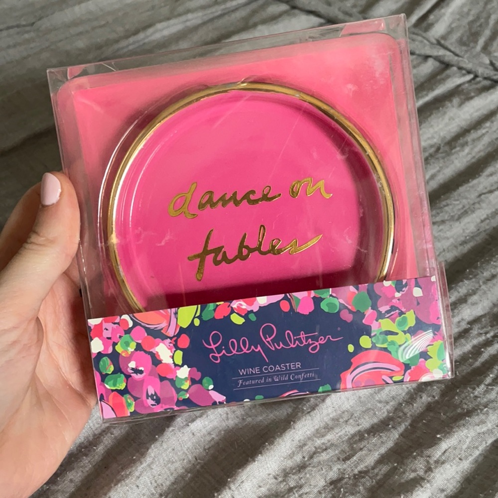 Never been used: Lily Pulitzer Floral Wine Coaster